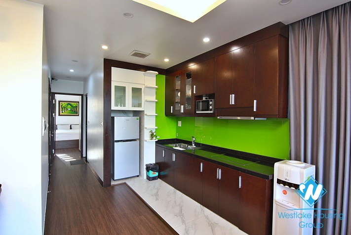 Bright one bedroom for rent in alley 111 Xuan Dieu st, Tay Ho District