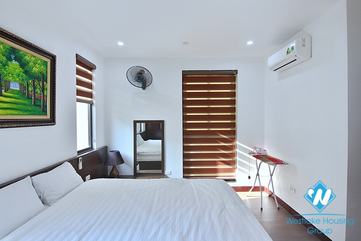 Bright one bedroom for rent in alley 111 Xuan Dieu st, Tay Ho District