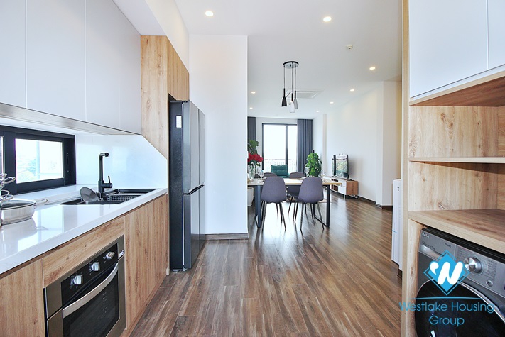 Lakeview and brandnew 3 beds apartment for rent in Tu Hoa area, Tay Ho