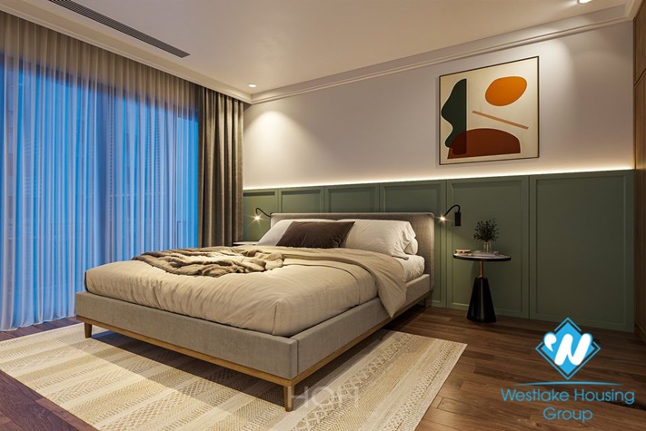 Modern house with full furnished for rent in Dang Thai Mai st, Tay Ho District 