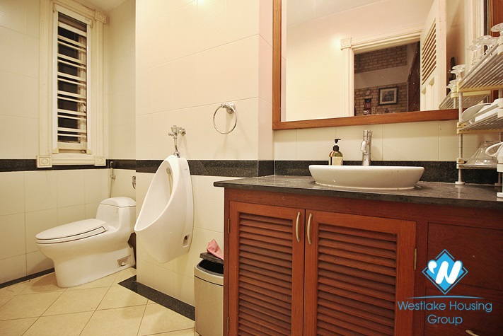 Lake-view 4 bedrooms house for rent in To Ngoc Van st, Tay Ho