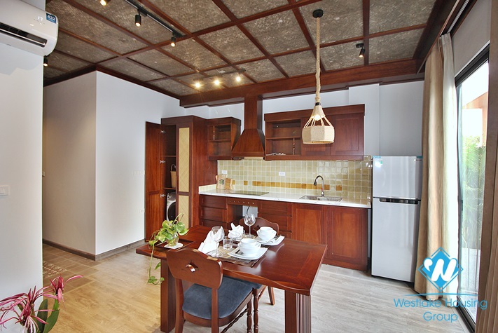 Japanese style 01 bedroom apartment for rent in Tay Ho, Ha Noi
