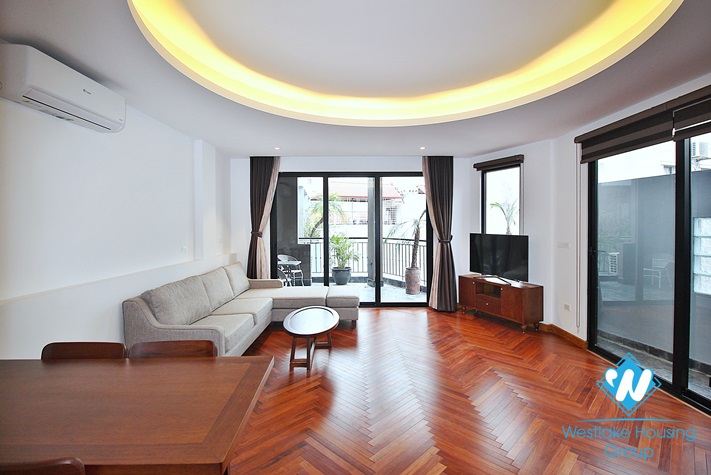 Janpanese style and charming 2 beds apartment for rent in Dang Thai Mai area, Tay Ho