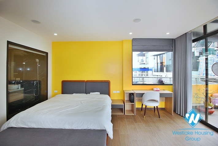 A big and new studio for rent in Dang Thai Mai area, Tay Ho