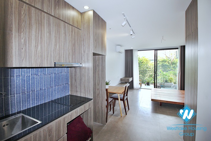 Bright studio with huge balcony for rent in Au Co st, Tay Ho