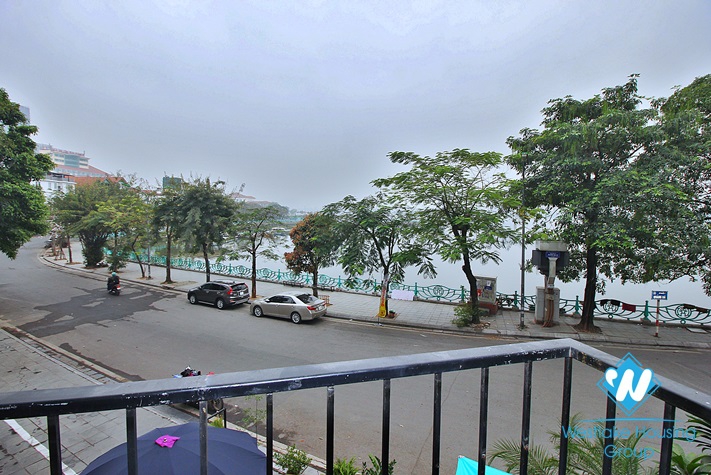 Lake view coffee or office for rent in To Ngoc Van st, Tay Ho