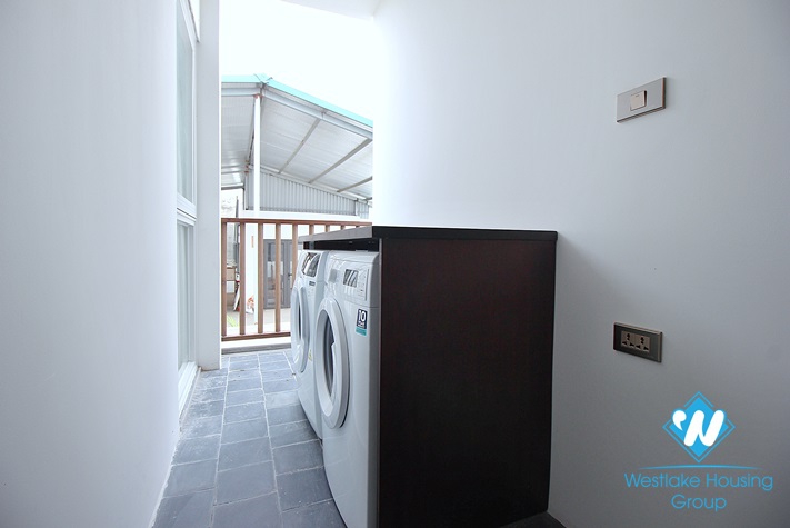 Janpanese style and lake view 3 beds apartment in Dang Thai Mai, Tay Ho for lease