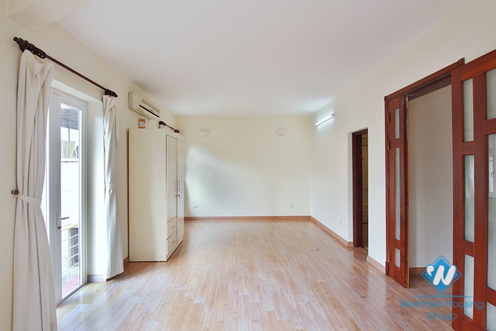 Large house with outside swimming pool for rent in Westlake area, Tay Ho district, Hanoi- unfurnished.