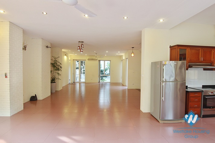 Large house with outside swimming pool for rent in Westlake area, Tay Ho district, Hanoi- unfurnished.