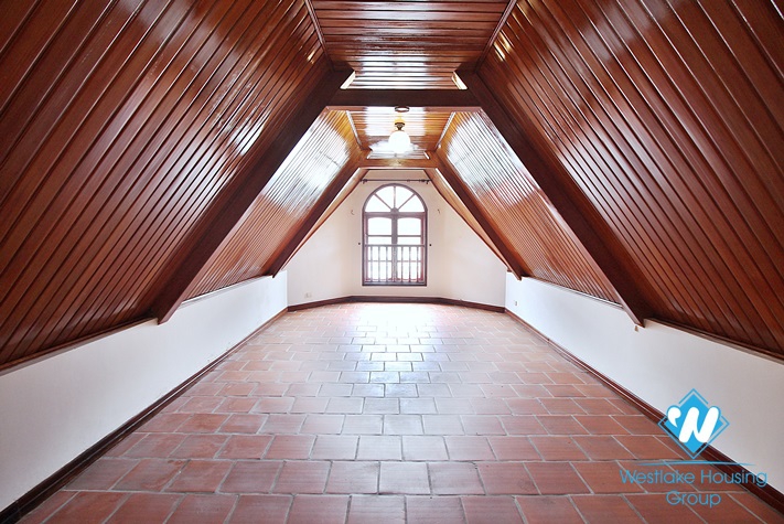 Beautiful house with swimming pool for rent in To Ngoc Van st, Tay Ho district 
