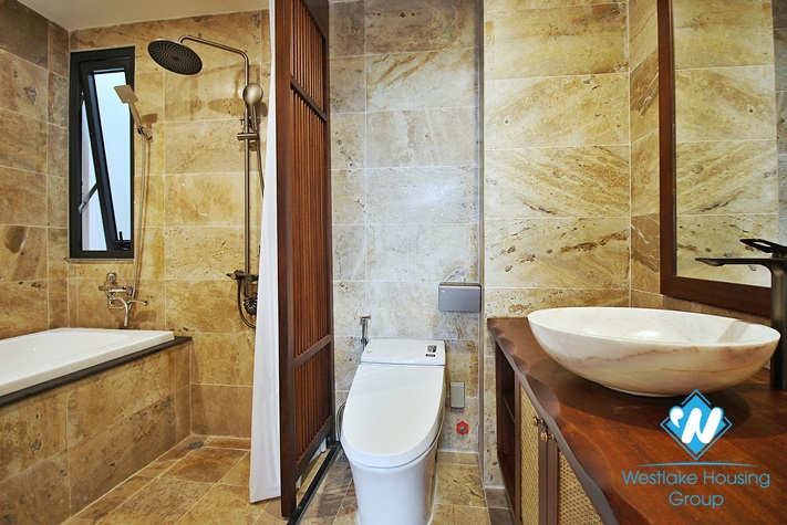 A brand new three bedrooms apartment for lease in Dang Thai Mai st, Tay Ho