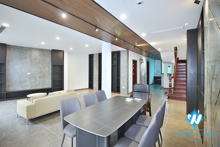 Lake view duplex three bedrooms apartment for rent in Nhat Chieu, Tay Ho