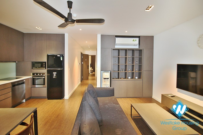 An affordable price and modern 2 bedrooms apartment for rent on Xuan Dieu street, Tay Ho