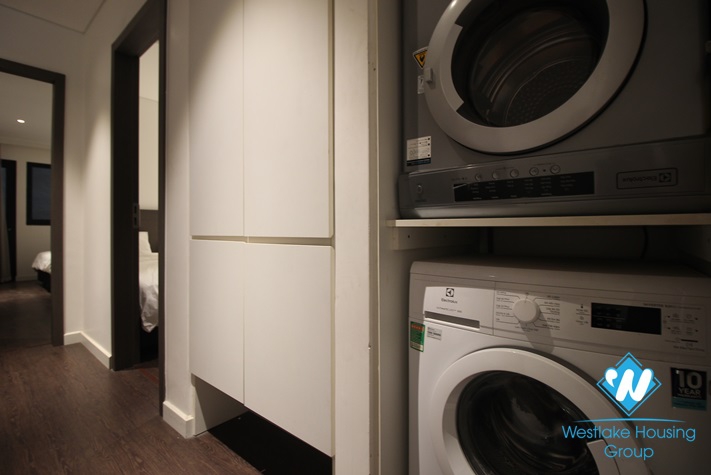 An affordable price and modern 2 bedrooms apartment for rent on Xuan Dieu street, Tay Ho