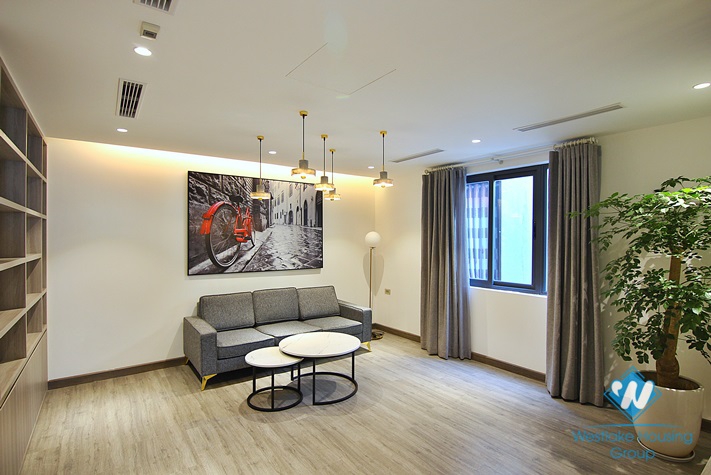 Lake view one bedroom apartment for rent in Nguyen Dinh Thi st, Tay Ho