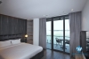 Lake view one bedroom apartment for rent in Nguyen Dinh Thi st, Tay Ho