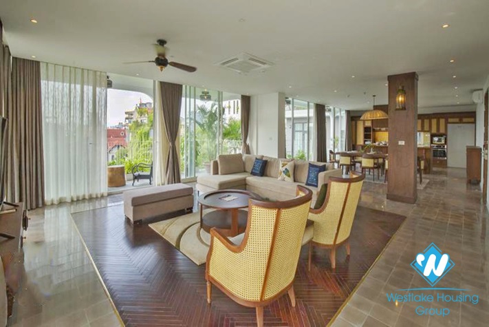 A luxurious 4 beds apartment for rent in To Ngoc Van st, Tay Ho