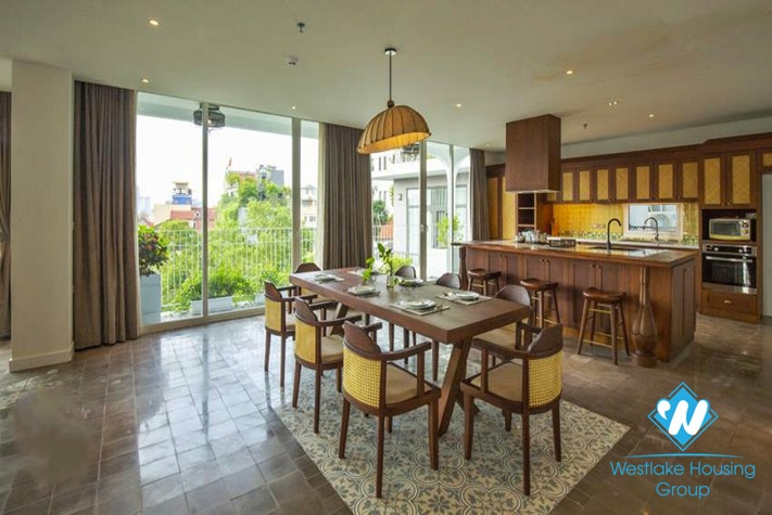 A luxurious 4 beds apartment for rent in To Ngoc Van st, Tay Ho