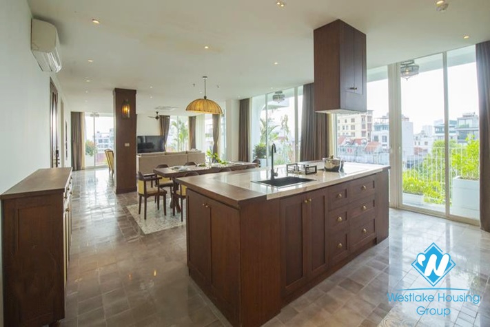 A luxurious 4 beds apartment for rent in To Ngoc Van st, Tay Ho