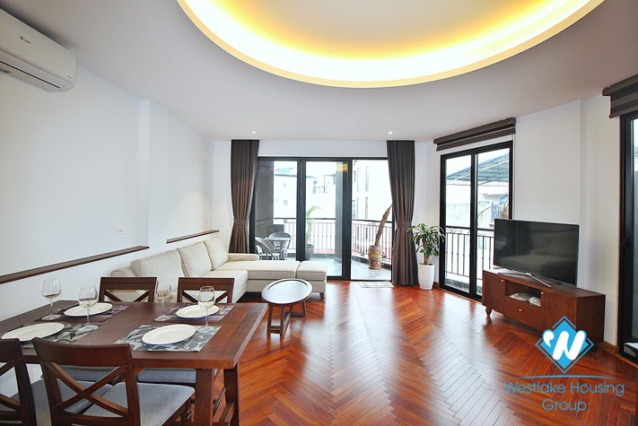 High-end floor and Indochina style 2 beds apartment for rent in Tay Ho
