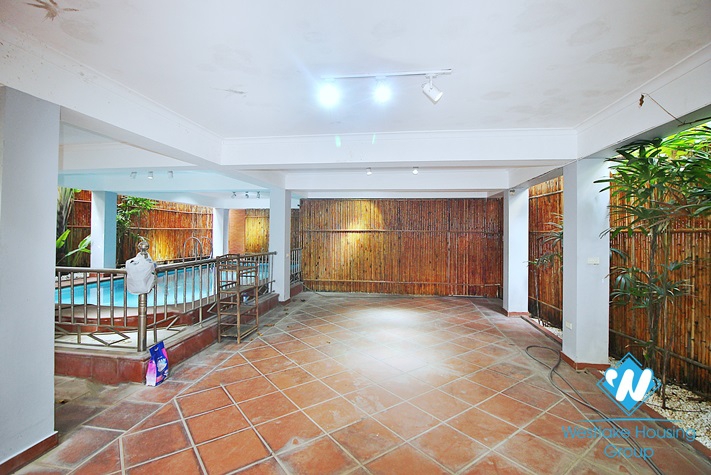 High quality house with 4 bedrooms and swimming pool for rent in Tay Ho, Hanoi, Vietnam