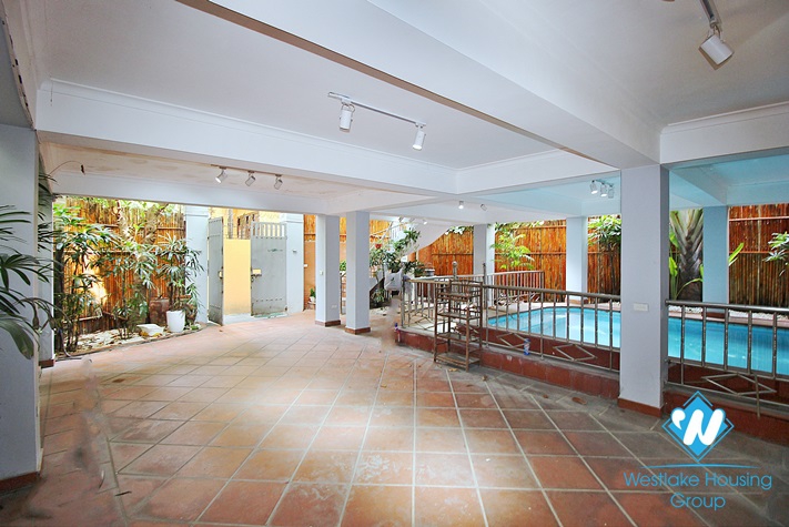 High quality house with 4 bedrooms and swimming pool for rent in Tay Ho, Hanoi, Vietnam