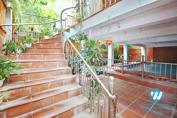 High quality house with 4 bedrooms and swimming pool for rent in Tay Ho, Hanoi, Vietnam