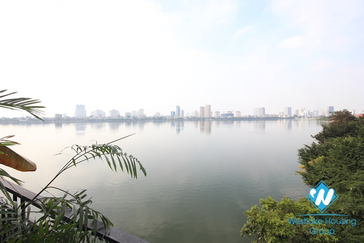Lake view apartment with balcony for rent on Quang Khanh, Tay Ho