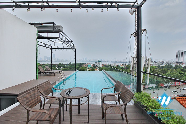 A cutie 2 bedrooms apartment for rent in Nghi Tam st, Tay Ho