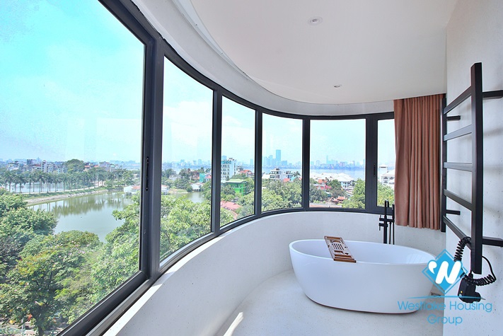 Bright apartment with nice view for rent in Tay Ho District 