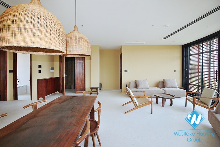 Bright apartment with nice view for rent in Tay Ho District 
