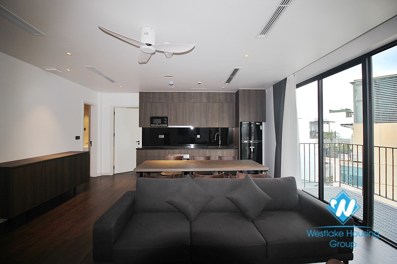 Morden and bright 02 bedroom apartment for rent in Truc Bach area, Ba Dinh, Hanoi