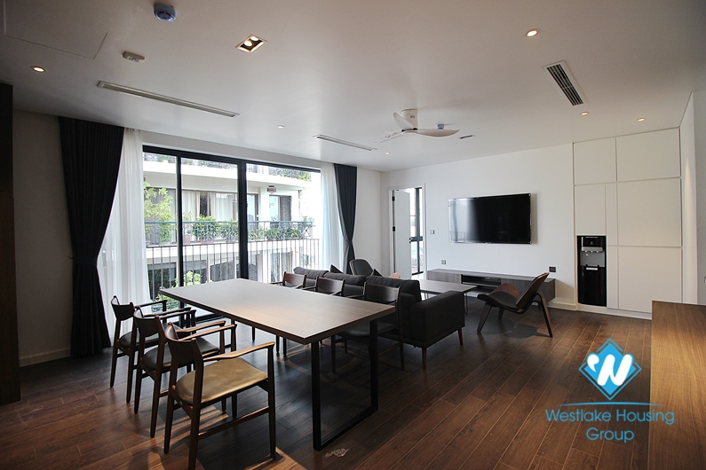 Morden and bright 02 bedroom apartment for rent in Truc Bach area, Ba Dinh, Hanoi
