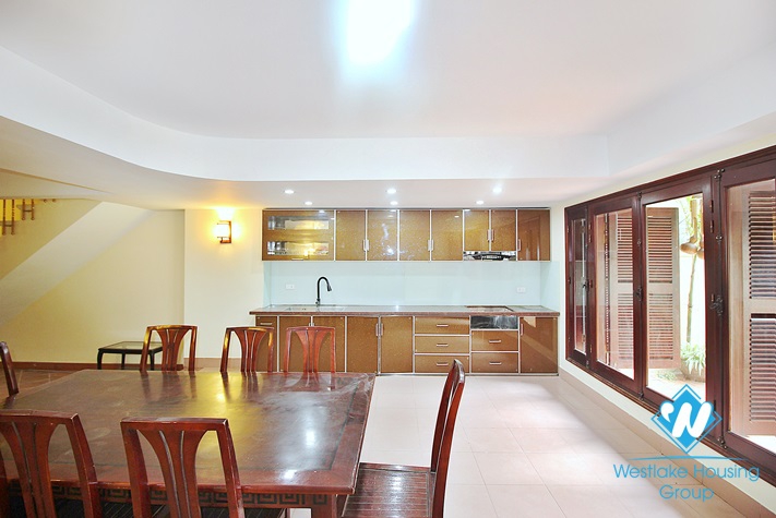 Nice house with back yard for rent in Dang Thai Mai st, Tay Ho District 