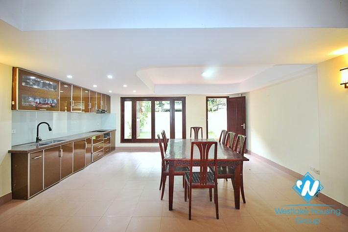 Nice house with back yard for rent in Dang Thai Mai st, Tay Ho District 
