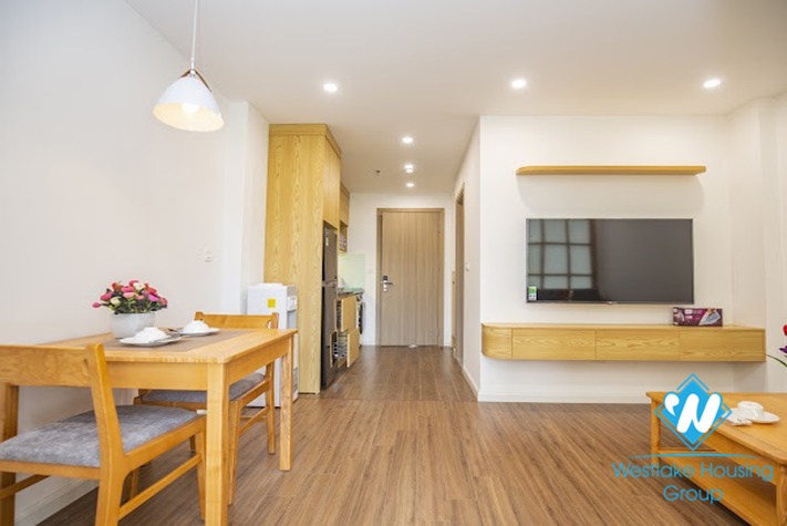 Bright one bedroom apartment for rent in Phan Ke Binh st, Ba Dinh district.