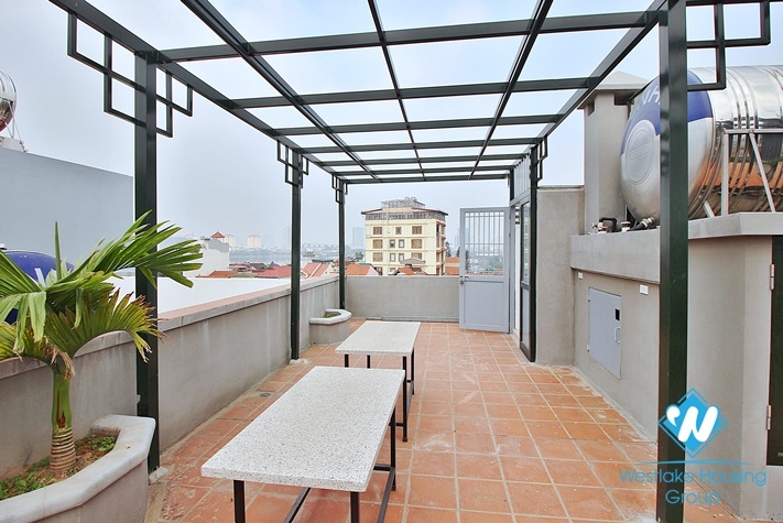 Huge balcony 1 bedroom apartment for rent in To Ngoc Van st, Tay Ho