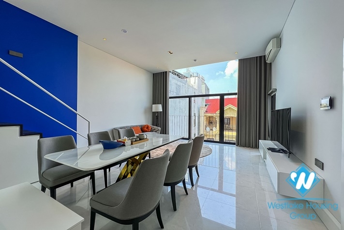 New duplex with 2 bedrooms for rent in To Ngoc Van st, Tay Ho District 