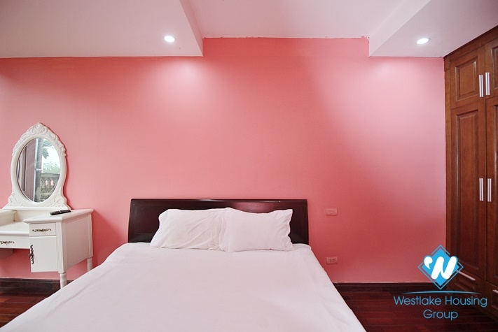 Lake view serviced 3 bedroom apartment for rent in  Tay Ho district.