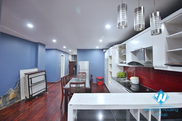 Lake view serviced 3 bedroom apartment for rent in  Tay Ho district.