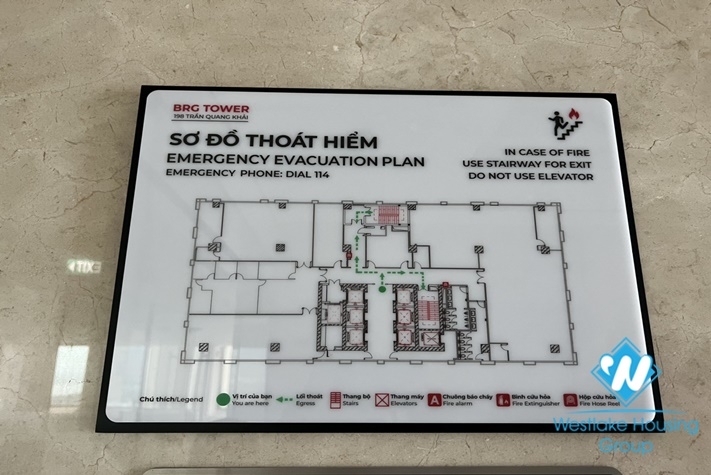Office for rent at BRG Tower 198 Tran Quang Khai, Hoan Kiem District