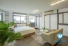 Nice apartment Studio in hight floor for rent in Vu Mien st, Tay Ho district.