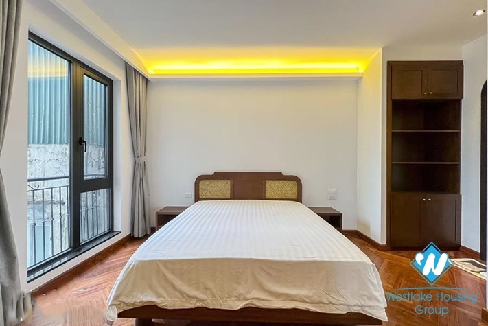 Lake view and Indochina style 3 beds apartment for rent in Dang Thai Mai st, Tay Ho
