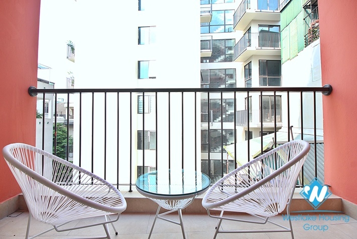 Bright and clean 1 bedroom apartment for rent in Tay Ho, Hanoi
