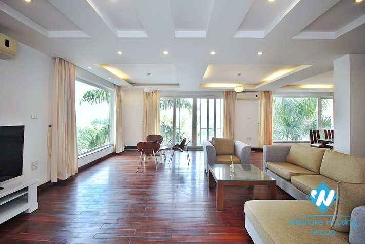 A spacious 3 bedroom apartment with lake view in Tay ho, Ha noi