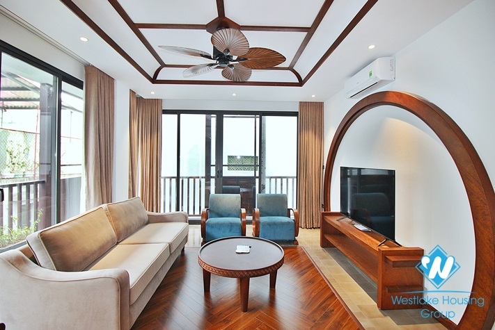 High floor 3 bedrooms apartment for rent in To Ngoc Van st, Tay Ho