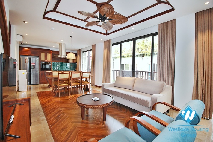High floor 3 bedrooms apartment for rent in To Ngoc Van st, Tay Ho