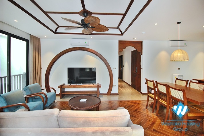 High floor 3 bedrooms apartment for rent in To Ngoc Van st, Tay Ho