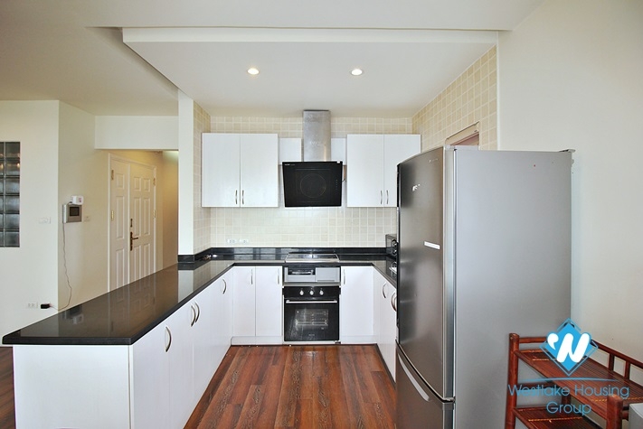 Stunning Scandinavian styled apartment with lake view and 4 bedrooms for rent in Westlake Tay ho, Hanoi, Vietnam