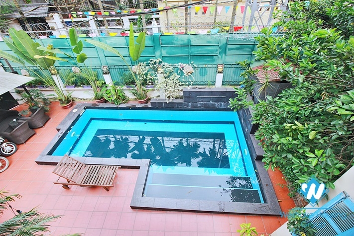To Ngoc Van house rental with beautiful patio garden and swimming pool 